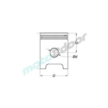 TŁOK METEOR HUSQVARNA CR-WR 125 97-13 (53,94) SEL. A