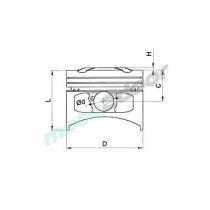 TŁOK METEOR YAMAHA YZ250F 19-22 (76,95) SPRĘŻANIE13.8:1 SEL. A