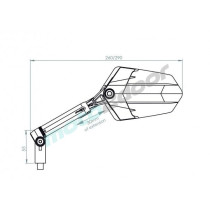 LUSTERKO PUIG HI-TECH EXPLORER (LEWE) ALUMINIOWE NA CZARNYM RAMIENIU