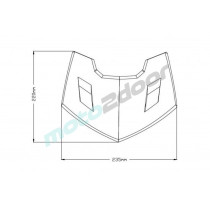 OSŁONA ZEGARÓW PUIG DO YAMAHA MT-07 18-20 MARNY MAT