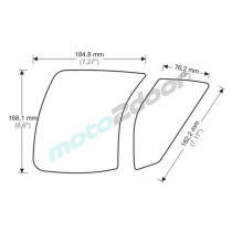 TANKPADY BOCZNE PUIG DO DUCATI PANIGALE V4 18-22 CZARNE