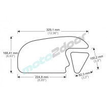 TANKPADY BOCZNE PUIG DO HONDA CBR600RR 13-16 CZARNE