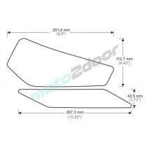 TANKPADY BOCZNE PUIG DO KAWASAKI NINJA 400 18-21 PRZEZROCZYSTE