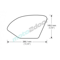 TANKPADY BOCZNE PUIG DO SUZUKI GSXR-1000 17-22 PRZEZROCZYSTE