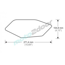TANKPADY BOCZNE PUIG DO YAMAHA R6 08-16 CZARNE