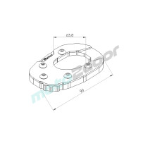 POSZERZENIE STOPKI BOCZNEJ PUIG ZE STANDARDOWYM ZAWIESZENIEM DO HONDA CB125R NEO SPORTS CAFE 18-21 CZARNE