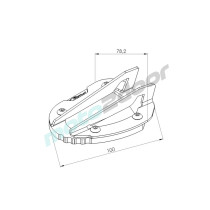 POSZERZENIE STOPKI BOCZNEJ PUIG ZE STANDARDOWYM ZAWIESZENIEM DO HONDA CRF1000L AFRICA TWIN 16-19 CZARNE