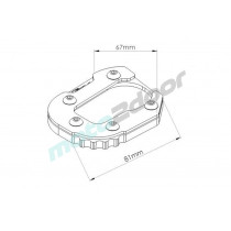 POSZERZENIE STOPKI BOCZNEJ PUIG ZE STANDARDOWYM ZAWIESZENIEM DO BMW F850GS 18-21 CZARNE