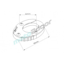 POSZERZENIE STOPKI BOCZNEJ PUIG ZE STANDARDOWYM ZAWIESZENIEM DO KAWASAKI VERSYS 650 15-21 CZARNE