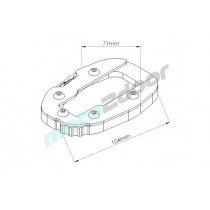 POSZERZENIE STOPKI BOCZNEJ PUIG ZE STANDARDOWYM ZAWIESZENIEM DO DUCATI MULTISTRADA 1200 2015