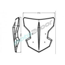 SZYBA OWIEWKA PUIG DO YAMAHA MT-03 20-22 PRZEZROCZYSTA