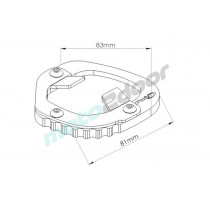 POSZERZENIE STOPKI BOCZNEJ PUIG DO YAMAHA TENERE 700 19-22 CZARNE