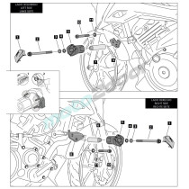 CRASH PADY PUIG DO SUZUKI GSX-S125 20-21 CZARNE