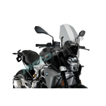 SZYBA TOURING NOWEJ GENERACJI PUIG (Z ORYGINALNYM WSPORNIKIEM BMW) DO BMW F900R 20-23 LEKKO PRZYCIEMNIONA