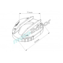 POSZERZENIE STOPKI BOCZNEJ PUIG DO TRIUMPH TIGER 900 20-22 CZARNE