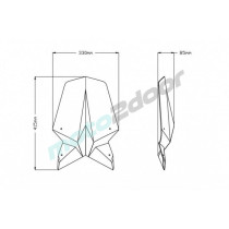 SZYBA OWIEWKA PUIG DO KTM SUPERDUKE R 1290 20-22 CZARNA    1