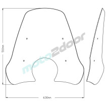 SZYBA GTS TOURING PUIG DO PIAGGIO VESPA GTS300 08-20 LEKKO PRZYCIEMNIONA