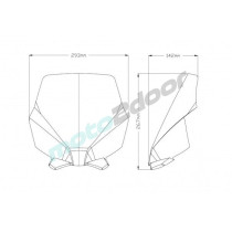 SZYBA SPORTOWA NOWEJ GENERACJI PUIG DO BENELLI BN 752S 18-21 LEKKO PRZYCIEMNIONA