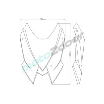 SZYBA SPORTOWA NOWEJ GENERACJI PUIG DO KAWASAKI Z H2 20-22 MOCNO PRZYCIEMNIONA