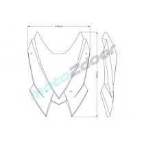 SZYBA SPORTOWA NOWEJ GENERACJI PUIG DO KAWASAKI Z H2 20-22 CZARNA