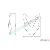 SZYBA PUIG V-TECH DO HONDA FORZA 750 21-22 (LINE SPORT) LEKKO PRZYCIEMNIONA