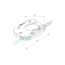POSZERZENIE STOPKI BOCZNEJ PUIG DO HONDA X-ADV 21-22 CZARNE