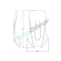 SZYBA SPORTOWA PUIG DO HONDA X-ADV 21-23 CZARNA
