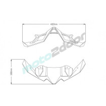 PRZEDNI SPOILER PUIG DO KAWASAKI Z900 21-22 CZARNY MAT