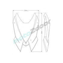 SZYBA SPORTOWA NOWEJ GENERACJI PUIG DO MV AGUSTA BRUTALE 1000RR 20-21 CZARNA