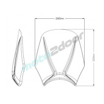 SZYBA PUIG MITO UNIWERSALNA  MOCNO PRZYCIEMNIONA
