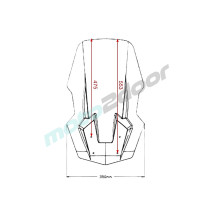 SZYBA PUIG V-TECH DO KEEWAY VIESTE 2021 (TOURING) MOCNO PRZYCIEMNIONA