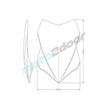 SZYBA TURYSTYCZNA PUIG DO DUCATI MULTISTRADA V4 23 LEKKO PRZYCIEMNIONA