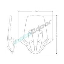 SZYBA PUIG V-TECH DO BMW C400X 19-21 (TOURING) PRZEZROCZYSTA