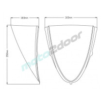 SZYBA SPORTOWA PUIG DO HONDA NC750X 21-23 MOCNO PRZYCIEMNIONA