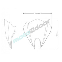 SZYBA SPORTOWA NOWEJ GENERACJI PUIG DO TRIUMPH SPEED TRIPLE RS 21 LEKKO PRZYCIEMNIONA