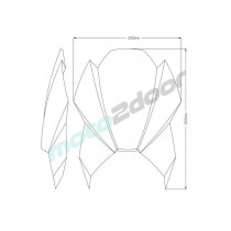 SZYBA SPORTOWA NOWEJ GENERACJI PUIG DO SUZUKI GSX-S1000 2022 MOCNO PRZYCIEMNIONA