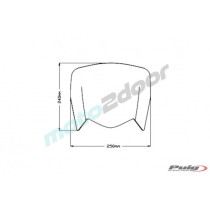 SZYBA SPORTOWA PUIG DO YAMAHA TENERE 700 19-23 PRZEZROCZYSTA