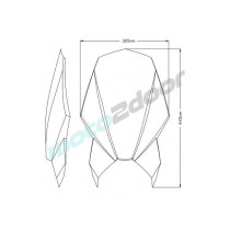 SZYBA SPORTOWA NOWEJ GENERACJI (TOURING) PUIG DO SUZUKI GSX-S1000 2022 MOCNO PRZYCIEMNIONA