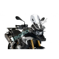 SZYBA Z REGULOWANYM DEFLEKTOREM (255MM) PUIG DO BMW F750GS/F850GS 18-23 PRZEZROCZYSTY