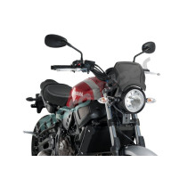 SZYBA OWIEWKA PUIG RETROPLATE DO YAMAHA XSR700 16-20 (ALUMINIOWA) CZARNA