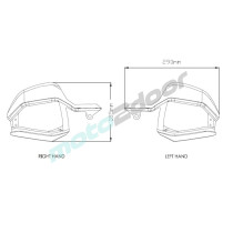 POSZERZENIE HANDBARÓW PUIG DO HONDA X-ADV 17-20 LEKKO PRZYCIEMNIONE