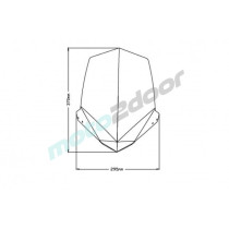 SZYBA OWIEWKA PUIG DO HONDA CB500F 16-22 LEKKO PRZYCIEMNIONA