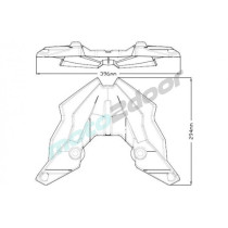 MOCOWANIA DO PODNÓŻKÓW SPORTOWYCH PUIG DO YAMAHA XT1200Z SUPER TENERE (PRZEDNIE- KIEROWCY) CZARNY MAT