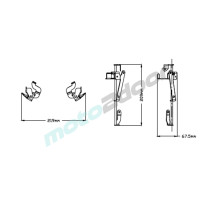 REGULOWANY WSPORNIK SZYBY PUIG M.E.M. DO YAMAHA TENERE 700 19-22
