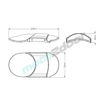UNIWERSALNY BŁOTNIK ALUMINIOWY (BEZ OSPRZĘTU) CZARNY