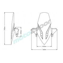 SZYBA PUIG V-TECH DO KYMCO XCITING S 400 19-23 MOCNO PRZYCIEMNIONA