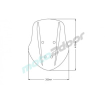 SZYBA OWIEWKA PUIG DO DUCATI DIAVEL 1260 19-22 (TOURING) PRZEZROCZYSTA
