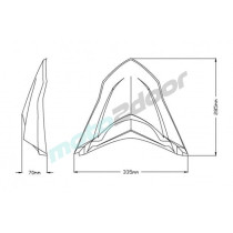 NOSEK OWIEWKI DO YAMAHA TENERE 700 19-22 CZARNY MAT