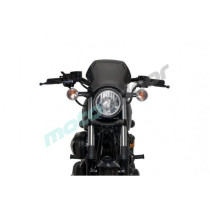 SZYBA OWIEWKA PUIG RETROPLATE DO YAMAHA XV950 / R 14-21 (ALUMINIOWA) CZARNA