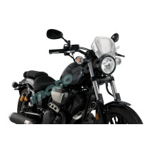 SZYBA OWIEWKA PUIG RETROPLATE DO YAMAHA XV950 / R 14-21 (ALUMINIOWA) ALUMINIOWA